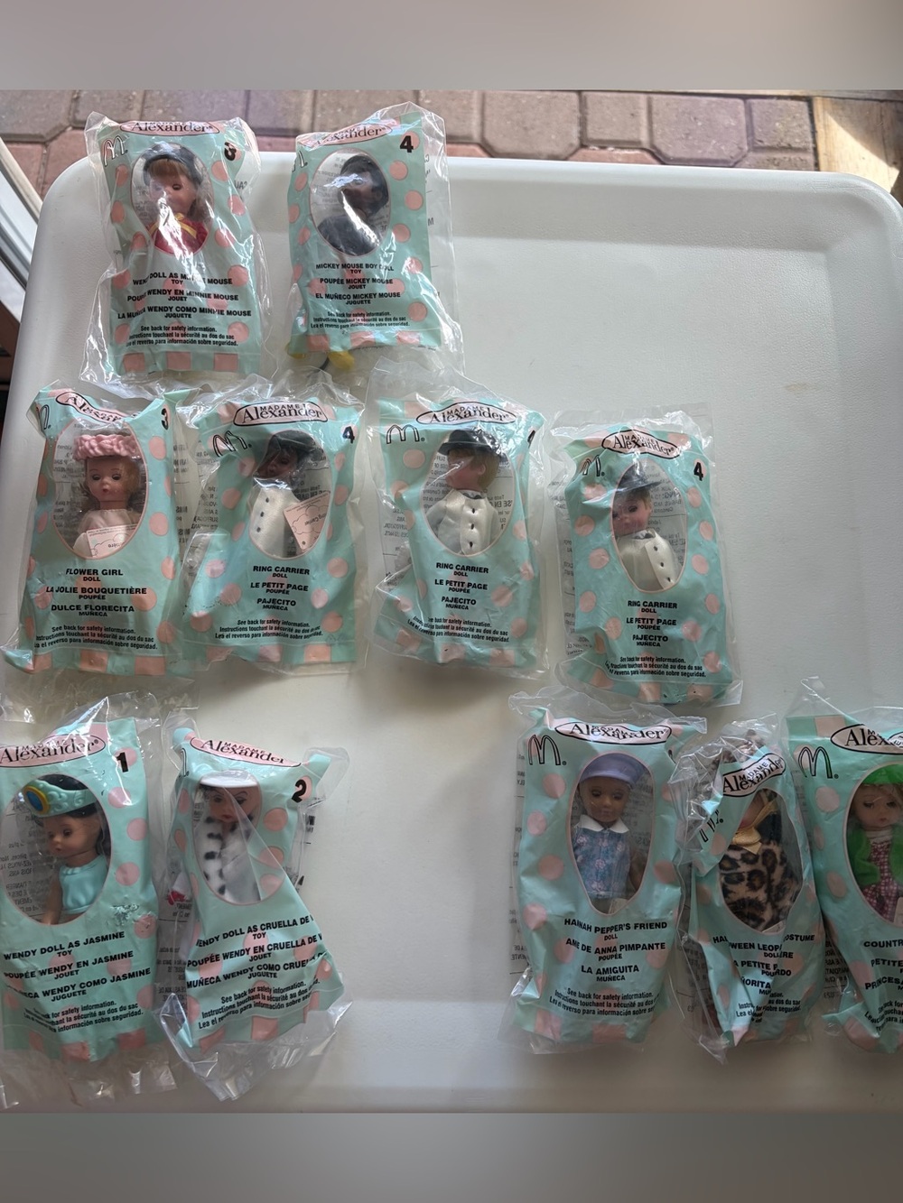 Early 2000s Madame Alexander McDonald's Happy Meal Dolls Lot
